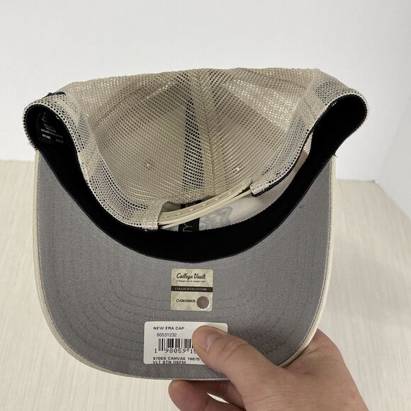 New Era Natural Michigan Wolverines Bone 9SEVENTY Stretch-Snap Snapback Hat NEW - Picture 5 of 6